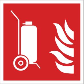 Brandskilt flytbare trygflaske