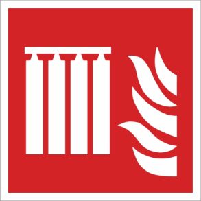 Brandskilt om trygflasker