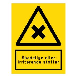 Skadelige eller irriterende stoffer