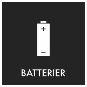 Batterier i sort