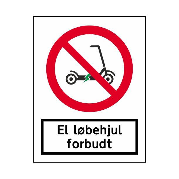 El lbehjul forbudt