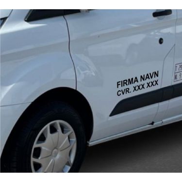 Firmanavn og CVR. nummer
