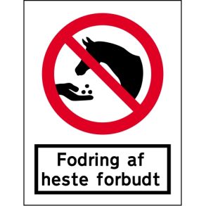 Fodring af  heste forbudt