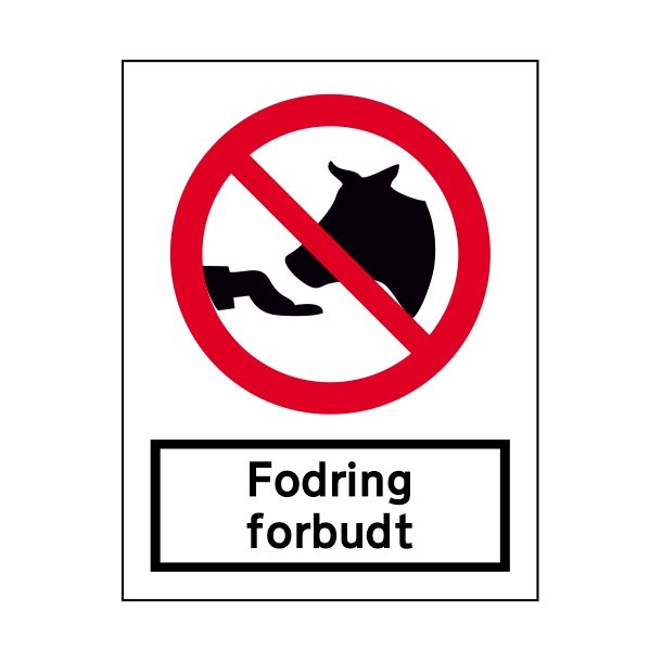 Fodring forbudt