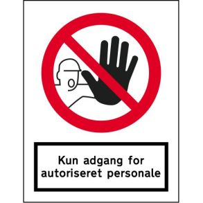 Kun adgang for autoriseret personale