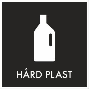Hrd plast i sort