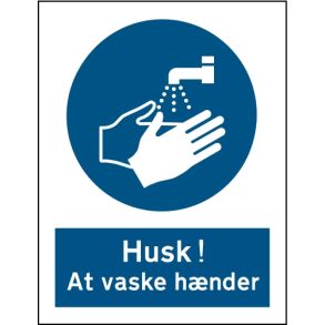 Husk at vaske hnder