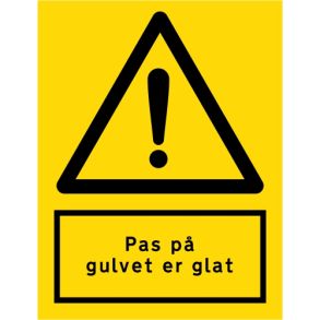 Pas p gulvet er glat