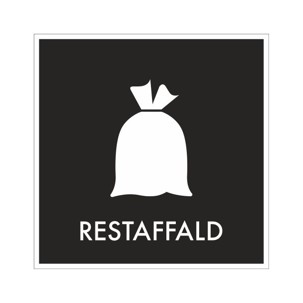 Restaffald i sort