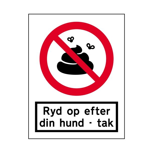 Ryd op efter din hund - tak