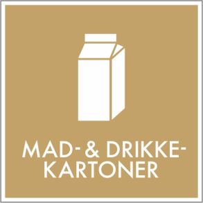 Mad og drikkekartoner i sand