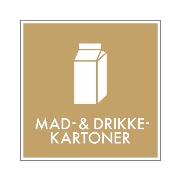 Mad og drikkekartoner i sand